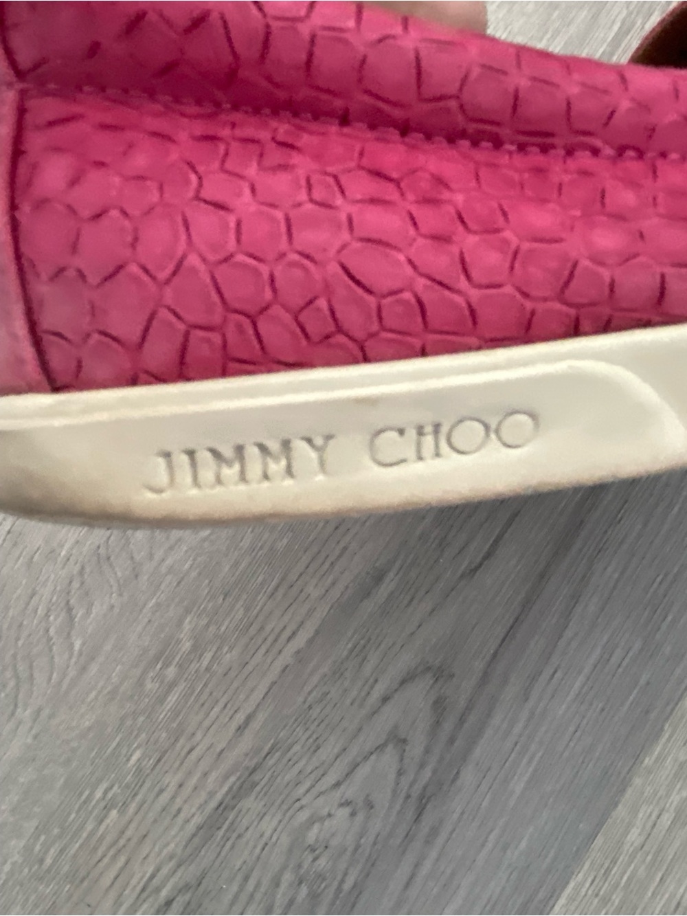 Jimmy Choo Women’s Hot Pink Slip-On Sneaker